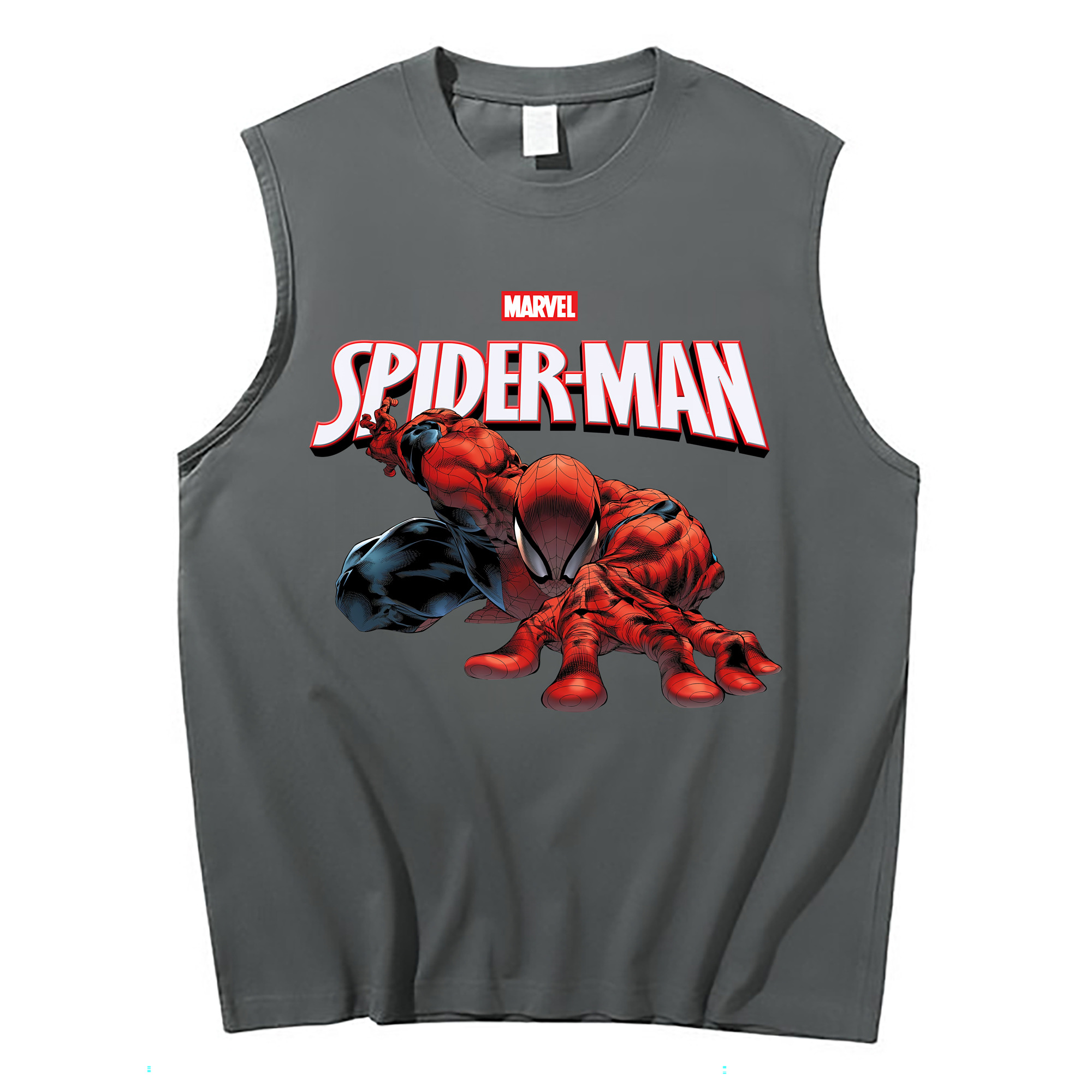 Spider Man スパイダーマン コットン100％タンクトップ（フロントプリント）